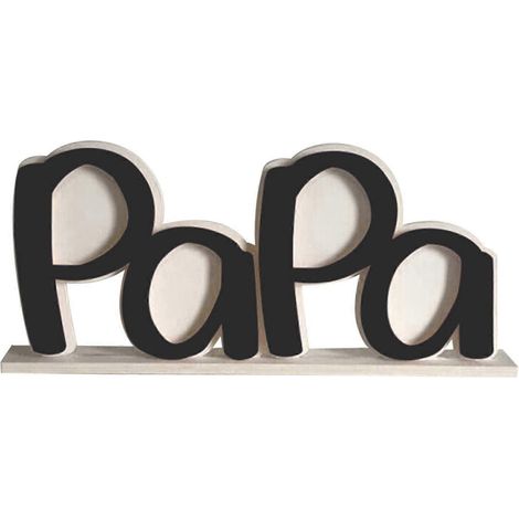 Bilderrahmen zum Vatertag, Geschenkidee für Papa von der Tochter, -Schwarz--