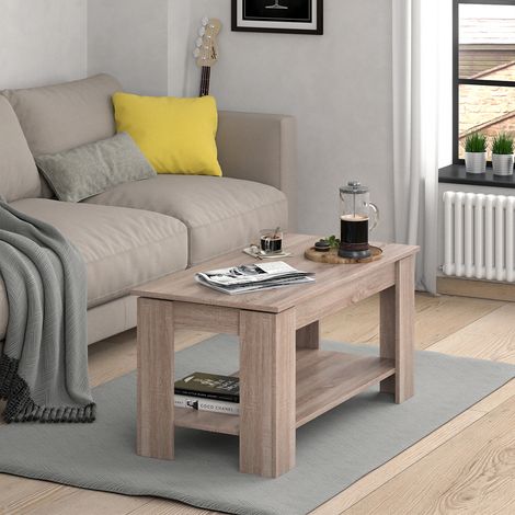 Couchtisch Lorenz, Sonoma, 100 x 50 cm mit Liftfunktion, Vicco (1/5)