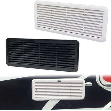 Grille de montage pour grille d'aération de réfrigérateur, pour camping-cars et camping-cars, pour Thetford, 483 mm x 186 mm, 62445480, couvercle de grille d'aération en ABS, ventilation (1/5)