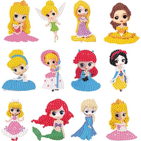 5D-Diamantaufkleber – Kreatives Bastelset für Kinder mit Cartoon-Motiven LD-139.140 – Mehrfarbiges Harz zur Kühlschrankdekoration (1/5)