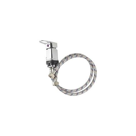 Poignée Unique Robinet Douche pour Lit de Shampoing, Mitigeur Douche en Alliage de Cuivre de 1/2 Pouces, Mitigeur Chaud-Froid Robinet de Douche pour EVier, Bol De Shampoing, Camping-Car (Argent)