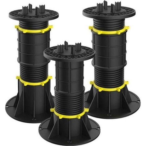 Enowelir Lot De 1 Plot De Terrasse Réglable Universel Pour Lambourdes Et Dalles 330 À 425 Mm qualité supérieure Femeo (1/4)
