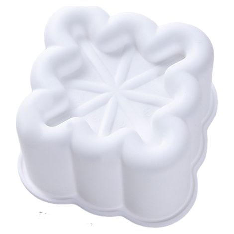 Antihaftbeschichtete Silikon-Backform, ideal zum Backen von Puddings, Mousses, Pralinen, Gelees usw. (Quadratisch, 1 Stück) (1/5)