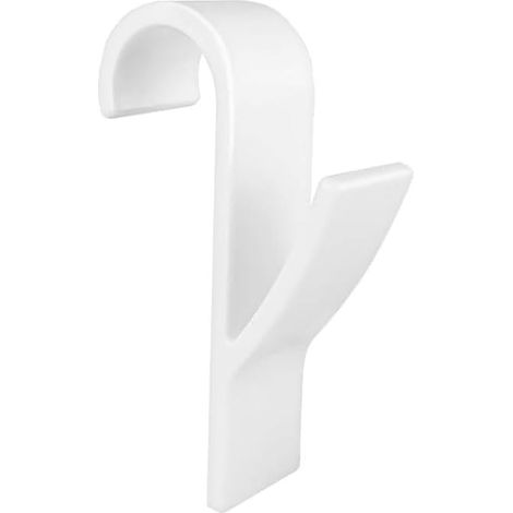 10 Pièces Crochet Radiateur Seche Serviette, pour Sèche Serviettes, Rond, Serviette Salle de Bain, Tous les Radiateurs Standards (Blanc) Blanc -'Blanc (1/5)