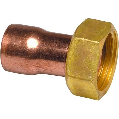 Raccord droit 2 pièces 359GCL douille cuivre Ø18 - mâle à visser 1/2" - THERMADOR 359GCL1815