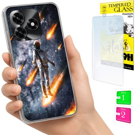 Schutzhülle für Honor X5C Plus / X5C 4G: Fotohülle mit Rückseite und 9H-Glas (1/5)