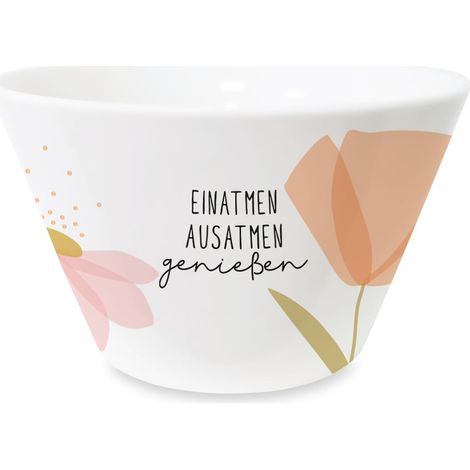 Bol à céréales en porcelaine avec or véritable - Savourez (1/5)
