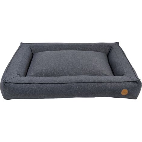 Lit Box Orthopédique pour Chien - Panier à Rebords Confortable pour Chien aux Articulations Fragiles - Gris Foncé, XL, 120 x 80 cm (1/4)