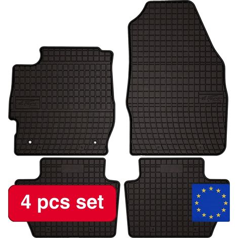 Tapis de voiture en caoutchouc, conçus pour Ford Ka hatchback, remplissage en fibre synthétique, matériau en caoutchouc durable, ajustement spécifique au modèle, facile à nettoyer (1/5)