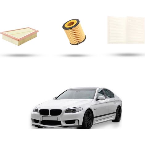 Kit tagliando 3 filtri compatibile con Bmw serie 5 (F10, F11, F18) 528I 180kw dal 2011 (1/5)