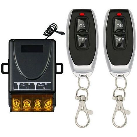 Télécommande sans fil pour moteur de pompe électrique triphasé haute puissance 30A Télécommande unidirectionnelle pouvant pénétrer dans le mur-2pcs (1/4)