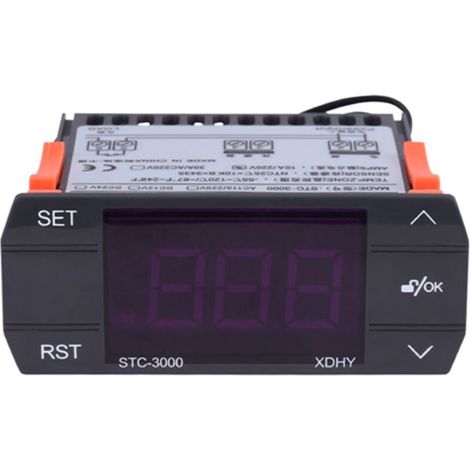 STC-3000 220V Touchscreen-Digitalthermostat mit Sensor (30A)