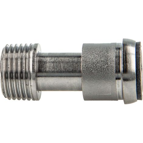 tecuro Heizkörper Ausgleichstülle mit Eurokonus x 1/2 Zoll (DN15) Aussengewinde, Messing vernickelt (1/5)