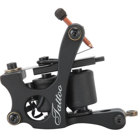 Machine à Tatouage Bobine Ronde avec Trous Noirs pour Lignes et Ombrages - Appareil de Tatouage Professionnel (1/5)