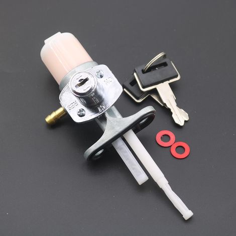 Interrupteur de réservoir de carburant pour moto GS Daozai Prince 150 modifié avec verrouillage, interrupteur de réservoir de carburant GN125, élément de filtre antivol (1/5)