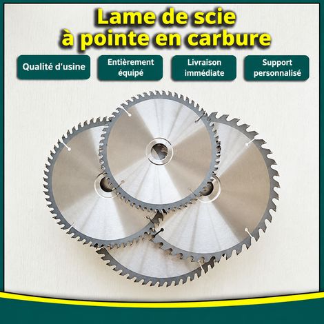 Lame de Scie Circulaire Bois 250 mm 10 pouces 80 dents alésage 25,4 mm denture alternée 750 g – Livraison gratuite (1/5)