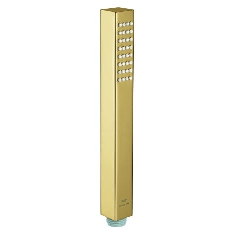 GROHE Handbrause Rainshower Aqua Cube Stick 26885, 1 Strahlart, Metall, 9,5 l/min Durchflusskonstanthalter, cool sunrise