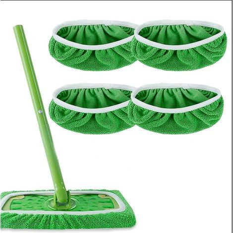 Washable and Reusable Mop Pads, Replacement Flat Mop, Mop Set