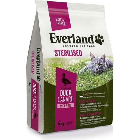 Futter Kroketten für Katzen Nutrio Sterilisiert 4kg - Everland