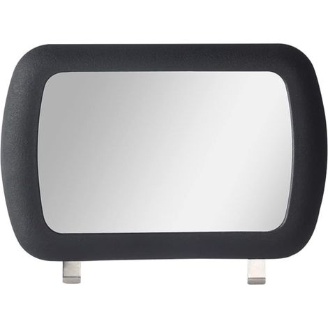 Miroir De Courtoisie Pour Pare-Soleil Auto - 13 cm x 8 cm - Fixation Par Pince - ABS Et Verre Miroir HD Résistant Aux Rayures - Usage Auto Et Intérieur (1/5)