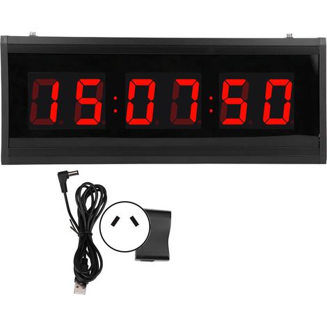 Horloge numérique LED moderne pour maison, calendrier perpétuel, prise AU 100-240V, décoration électrique (1/5)