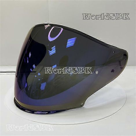 Visière de casque pour casque de moto SHOEI J-Cruise 1, J-Cruise 2, J-Force 4, CJ-2 - Écran facial ouvert - Couleur : Bleu (1/4)