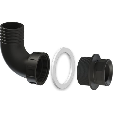Raccord cannelé coudé 2" (50/60) pour adaptation de sortie des Sanipump GR/VX - SFA