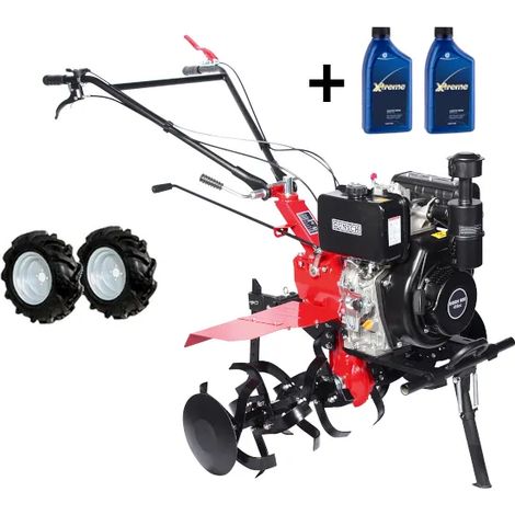 Motozappa pesante diesel Dunsch DU43418-115D31S con motore 418cc 9Hp fresa 116cm