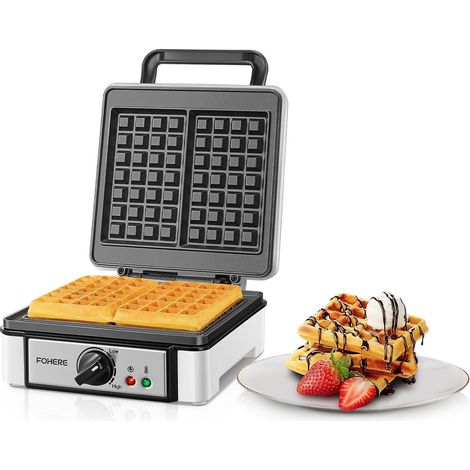 Gaufrier XL, 2 gaufres, appareil à panini, gaufrier avec grill électrique