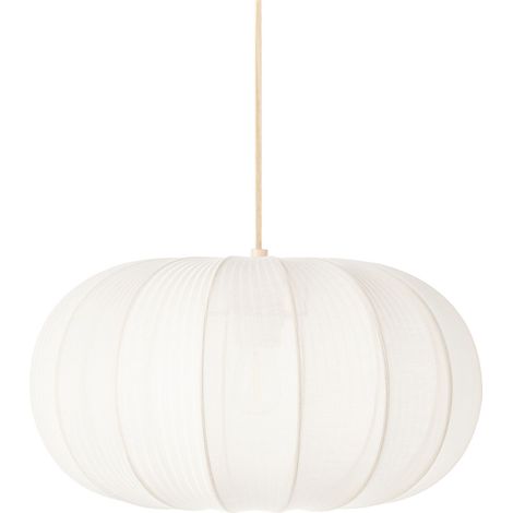 Lampada a sospensione di design moderno Plafoniera in nylon sintetico Paralume bianco Tocuyo