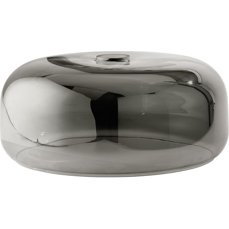 Diffusore Anima Vetro Soffiato Fumè Specchiato D33 E27 (1/2)