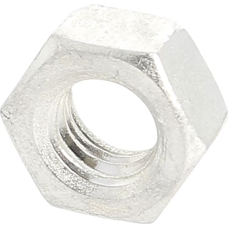 Blister de 5 Écrous Hu M8 P40 OA Argent Brillant DIN 934 (1/2)