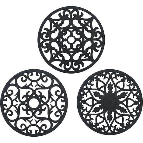 Lot de 3 repose-cuillères multifonctions antidérapants et résistants à la chaleur (250 °C) pour la cuisine (1/5)