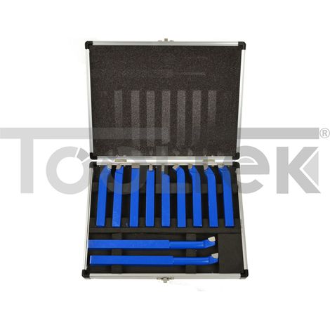 SET UTENSILI 11pz BRASATI PER TORNIO 12X12mm DA TAGLIO G01242 (1/4)
