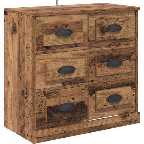 Sideboard Altholz 70 x 35,5 x 67,5 cm Holzwerkstoff vidaXL