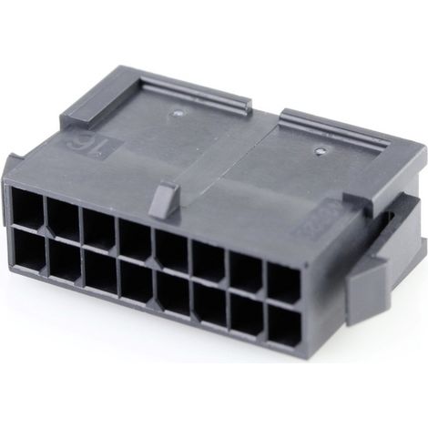 Molex Buchsengehäuse-Kabel Polzahl Gesamt 16 Rastermaß: 3 mm 430201600 1 St. Bag