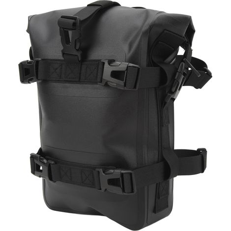Wasserdichte 4-Liter-Motorrad-Lenkertasche mit Schnellverschluss, universell einsetzbar, Hecktasche/Seitentasche für Reisen, Schwarz (1/5)