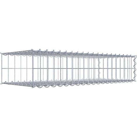 Gabiondeco - Gabion - Element de prolongation en longueur 100 cm x 20 cm x 40 cm (L x H x P). maille 5 x 10 cm. Spirale. Avert.: il manque une grille - Made in Germany (1/5)