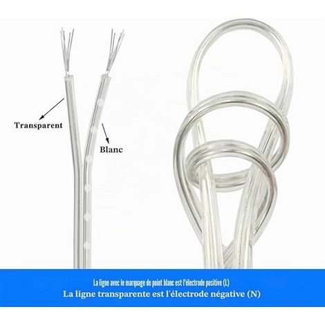 Electric Wire, PVC Cable 28AWG 2 Wires, External Diameter 1.6 x 3.2 mm, for Small Appliances, LED, Doorbells (1/4)