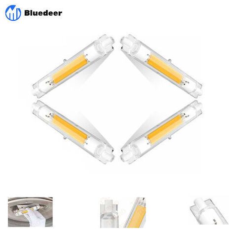 Ampoule LED R7S 118mm 4pcs Dimmable Blanc Chaud 3000K sans scintillement (1/5)