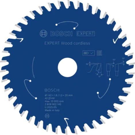 Disco per sega bosch metallo 140 mm 42 denti
