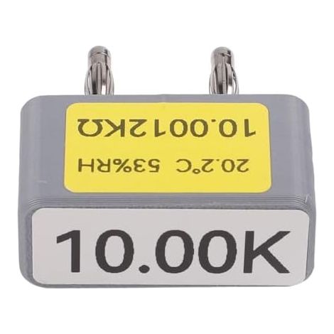 Präzisions-Kalibrierwiderstand für Multimeter – 0,1 % Genauigkeit – Temperaturkoeffizient 25 ppm – 4-mm-Bananenstecker – ABS-Gehäuse – Referenzwiderstand zum Testen und Justieren (1/5)