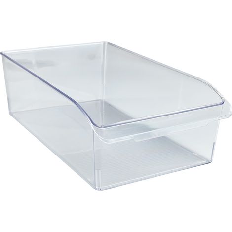 WENKO Schrank-Organizer L, Aufbewahrungsbox für Küchenschrank und -regal, Transparent, Kunststoff (PET) transparent (1/4)
