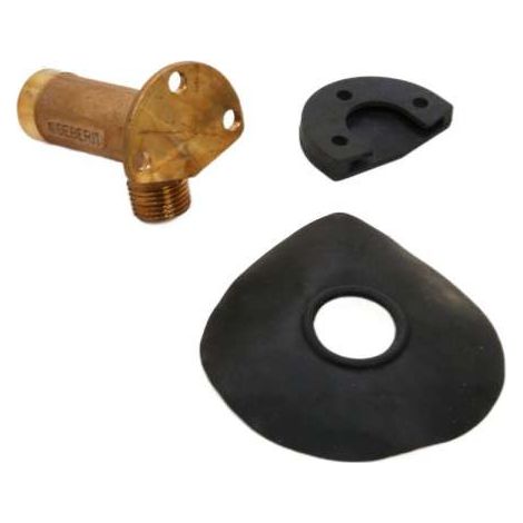 Geberit mepla Armaturenanschluss, Wandscheibe, Anschlusswinkel 1/2" x 1/2" 465.038.00.1
