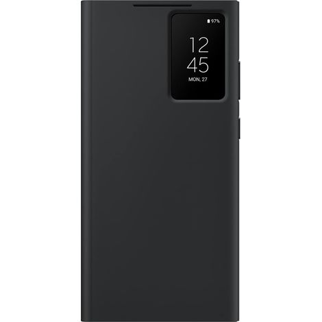 Coque Portefeuille Smart View - TPU PC - Protection Intégrale pour Samsung Galaxy S23 Ultra - Noir - 1 Pièce (1/5)
