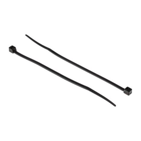 Serre-câble RS PRO 150mm x 3,6 mm Noir en Nylon 66 ( Prix pour Sachet de 250 )