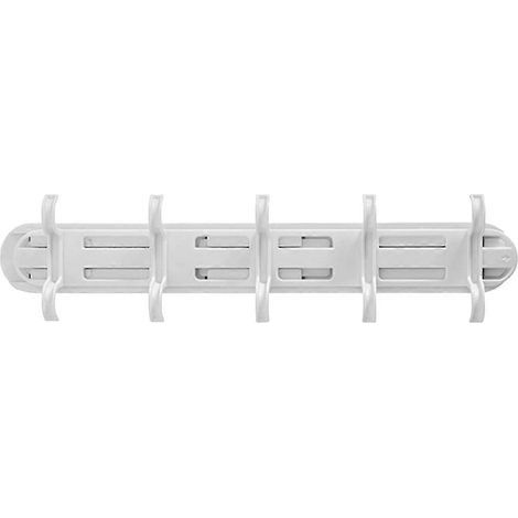 Selbstklebender Becherhalter zum Anbringen ohne Bohren unter einem Schrank, zur Aufbewahrung von Küchenutensilien, für mehr Ordnung in der Küche – 27,3 x 6,7 x 2,7 cm – Weiß (1/4)