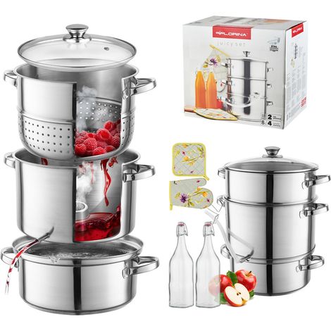 Juicy Set 8l Entsafter plus Flaschen und Zubehör