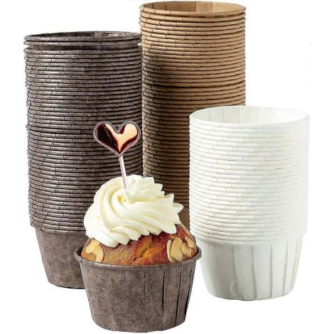Lot de 150 caissettes en papier pour muffins mini, moules à cupcakes jetables pour mariage et anniversaire (1/4)