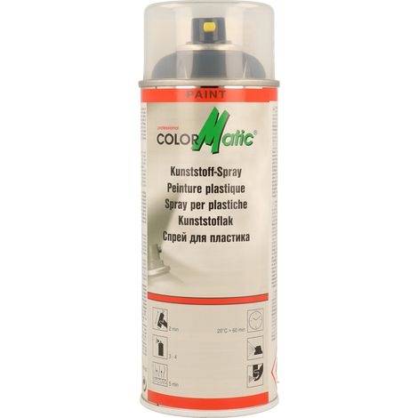 COLORMATIC - Bombe de peinture pour pare-chocs Anthracite foncé - aérosol de 400ml - 115097